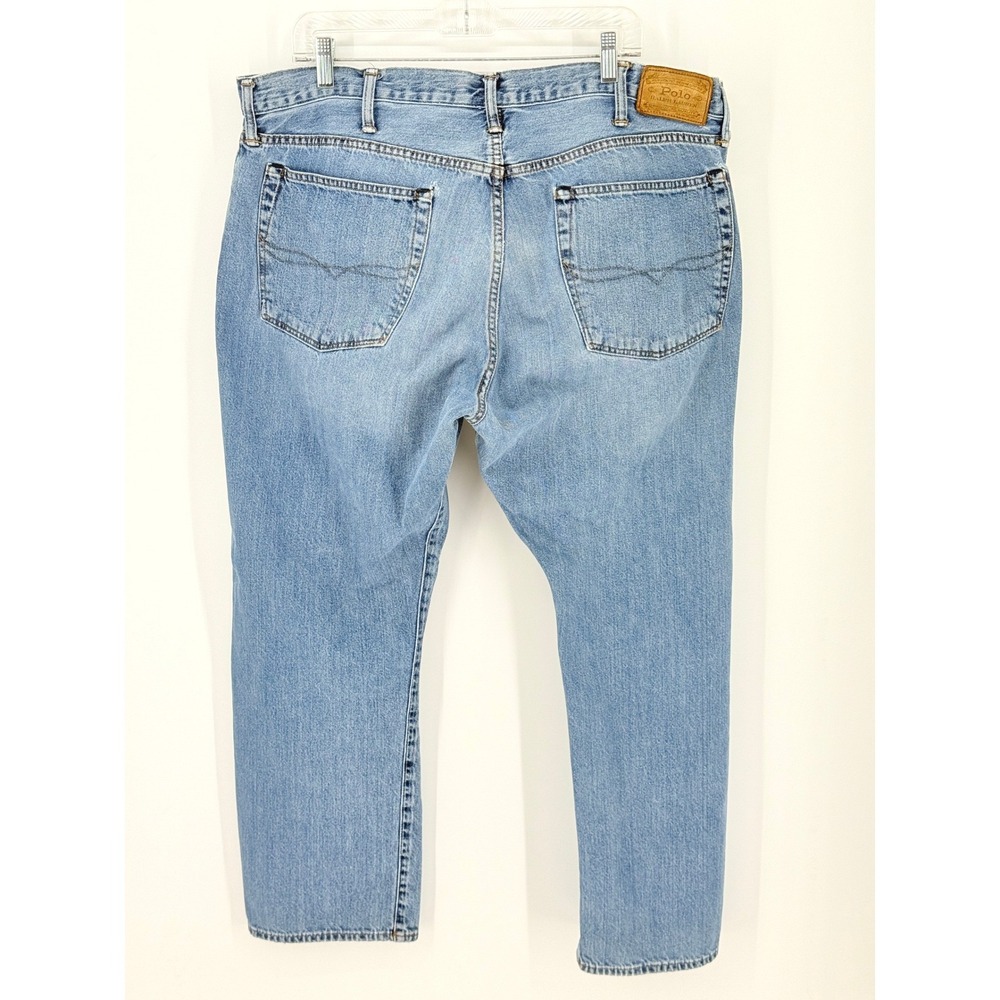 Polo Mens Classic Jeans Light Wash Straight Leg 40x30 Classic Fit Western Countr